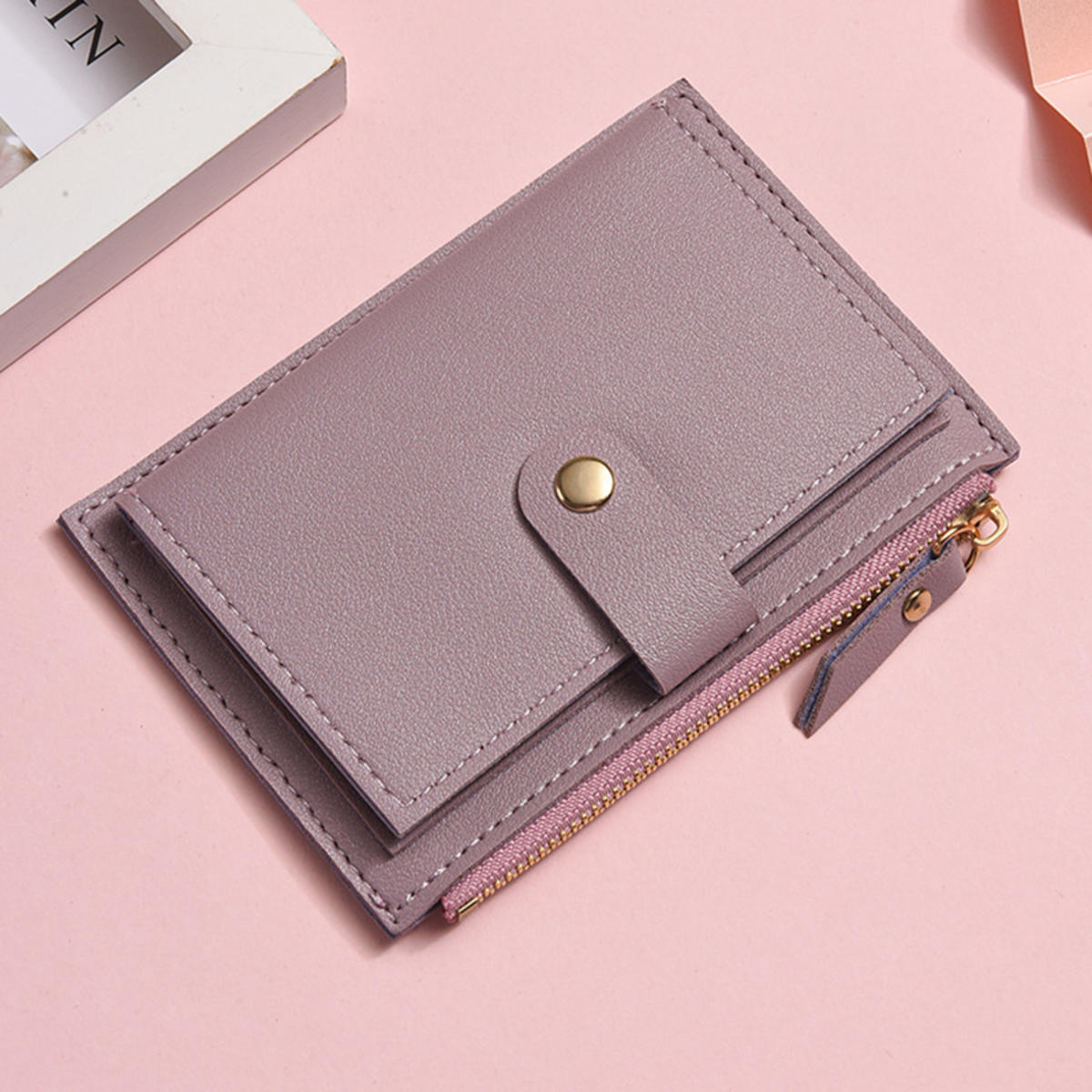 

Милый Модный Мини Кошелек для Монет из ПУ Кожи Женский Однотонный Держатель для Кредитных Карт Сумки Маленький Кошелек Сумка для Денег Кошелек Держатель для Карт one size фиолетовый