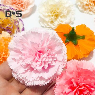 10 szt. Sztuczne goździki Ręcznie robione kwiaty ze sztucznego jedwabiu Sztuczne kwitnące goździki do rękodzieła DIY Dekoracje na ślub, baby shower