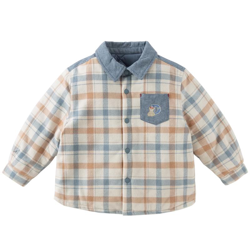 

DAVE&BELLA Boys Plaid Padded Winter Shirt 110cm