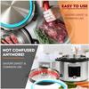 3Pcs Food Grade Silicone Replacement Gaskets Sealing Rings for 5Qt and 6Qt Pressure Cookers Accessories Easy to Use