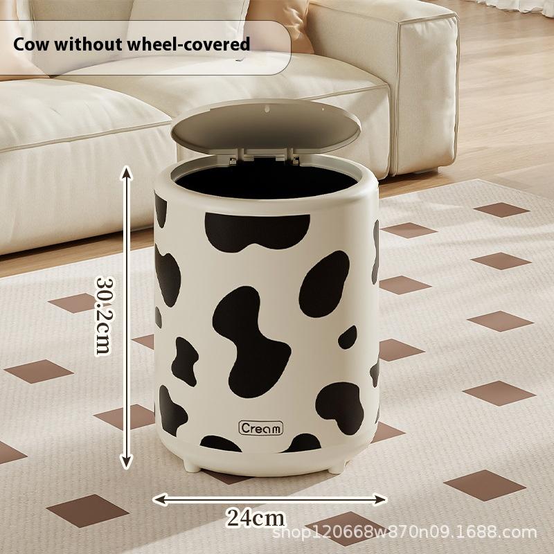 15L Trash Can with Pulley  Anti-odor Trash Bin with Lid Wastebasket Kitchen Bathroom Large Capacity Garbage Can