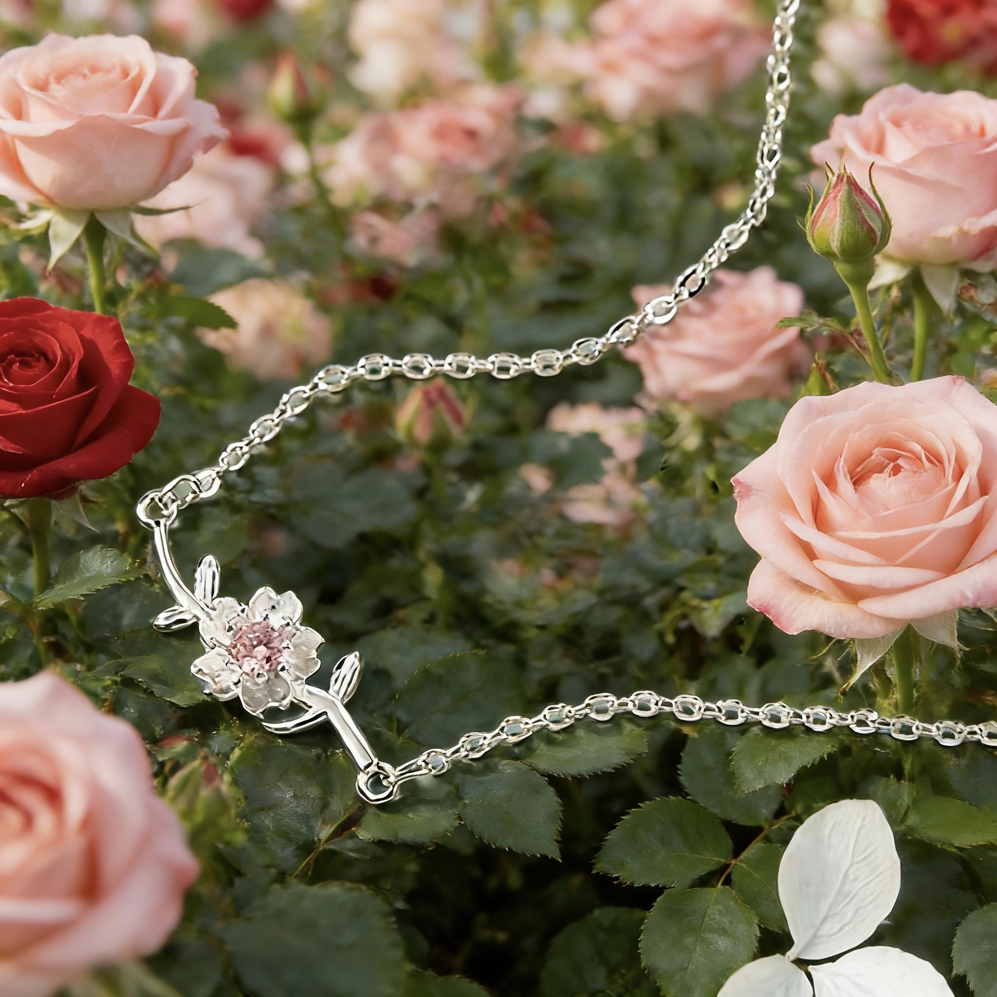 

Women s Cherry Blossom Bracelet, Simple and Elegant High-End Jewelry, Perfect Gift for Couples, Best Friends, Daily Wear, Weddings, Banquets