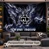 Wall Hanging Tapestry Custom NameRammstein Pattern Personalized Printed Fabric Wall Decor