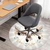 1pc Dove Freedom Round Chair mat office Area Rug - Non-Slip, Floor Mat for Office, Bedroom, and Indoor Decor p127279