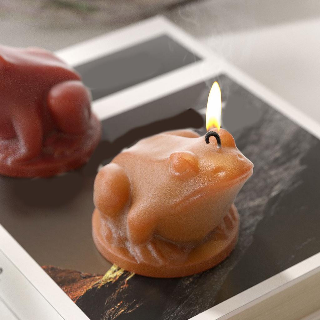 Multipurpose Sturdy Silicone Mould to Craft Frogs Candle Holders Easy Demolding Portable for Artistics Home Decoratio