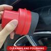 Car Tire Waxing Sponge Applicator Portable Polishing Brush Curved Shaped Pad with Cover Wheel Cleaning Contour Detailing Tools