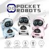 Interactive Voice Activated Intelligent Robot Educational Toy For Kids In Blue Pink White Color Lightweight Durability