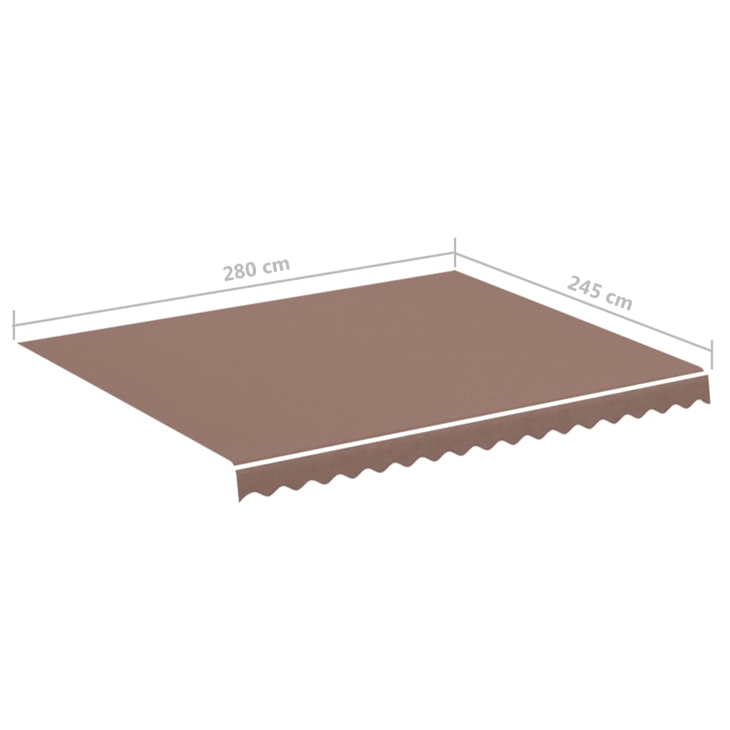 Brown Awning Fabric 3x2.5 m