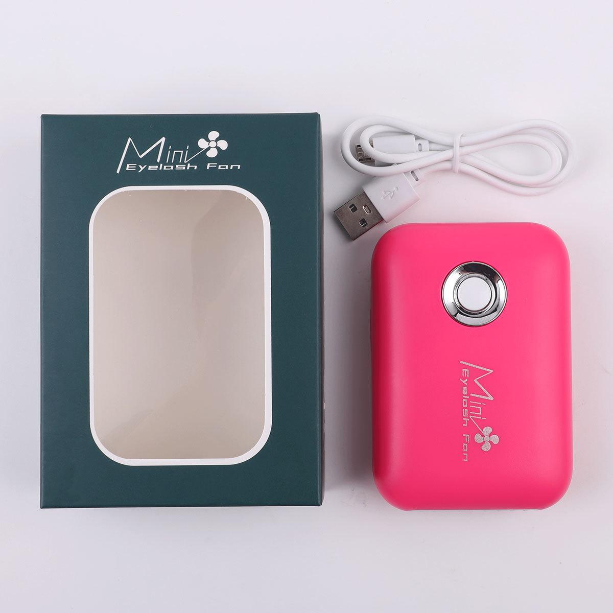 Eyelash Tool Mini Grafting Eyelash Blow Drying Fan Handheld with Bracket USB Charging Eyelash Hair Dryer