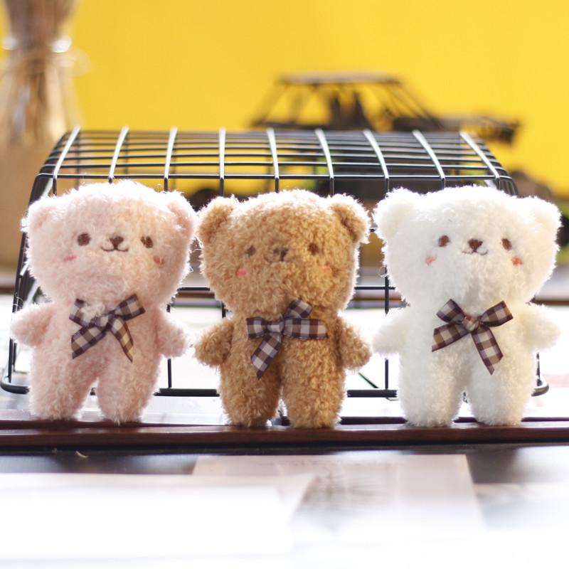 Adorable Teddy Bear Plush Keychain Cute Stuffed Animal Bag Accessory 10cm