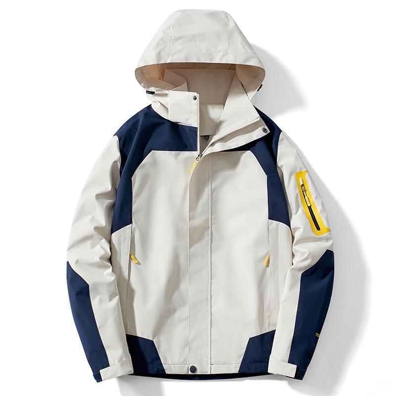 Spring and Autumn Thin Jacket with Detachable Cap Student Travel Windbreaker Outdoor Fishing Self-driving Clothes