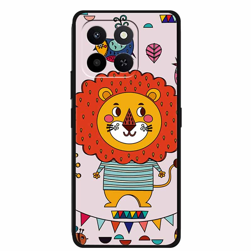 For Honor X7d 4G 5G 3D Flower Case Soft Silicone Bumper Emboss Phone Cover For Honor Play 10T 400 Smart 4G 5G Back Protector Bag