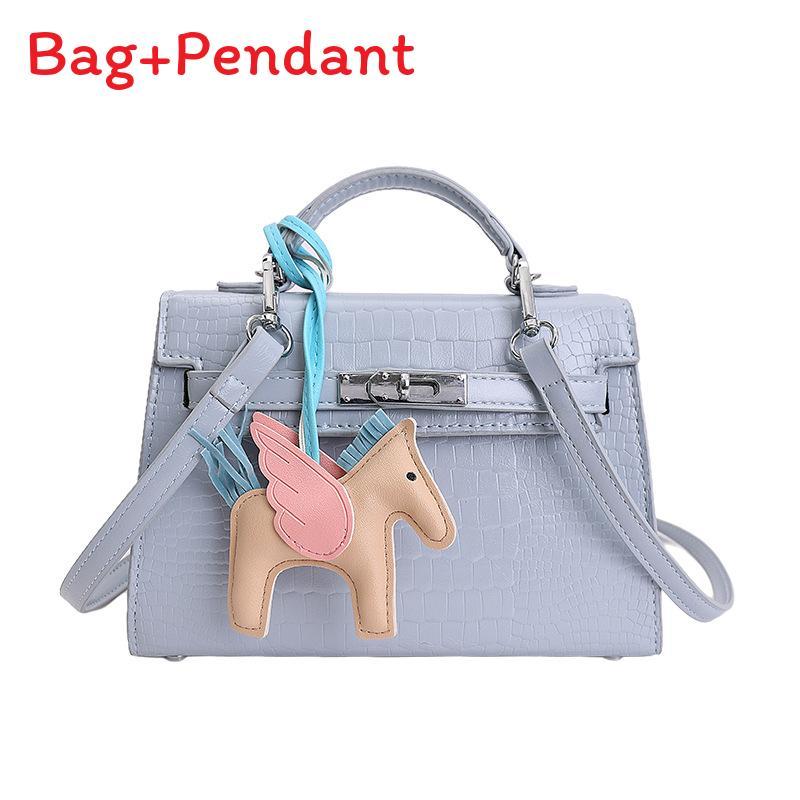 Classic Pu Snake Skin Crossbody Bag With Lock Closure For Daily Urban Use