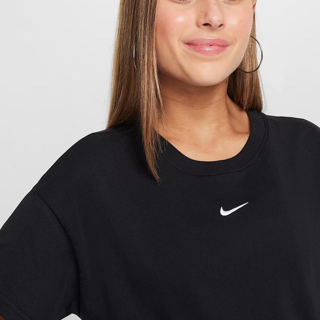 Nike Sportswear Essentials Series T-Shirt Soft Comfortable Casual Short Sleeve Men Tops Black FZ5559010