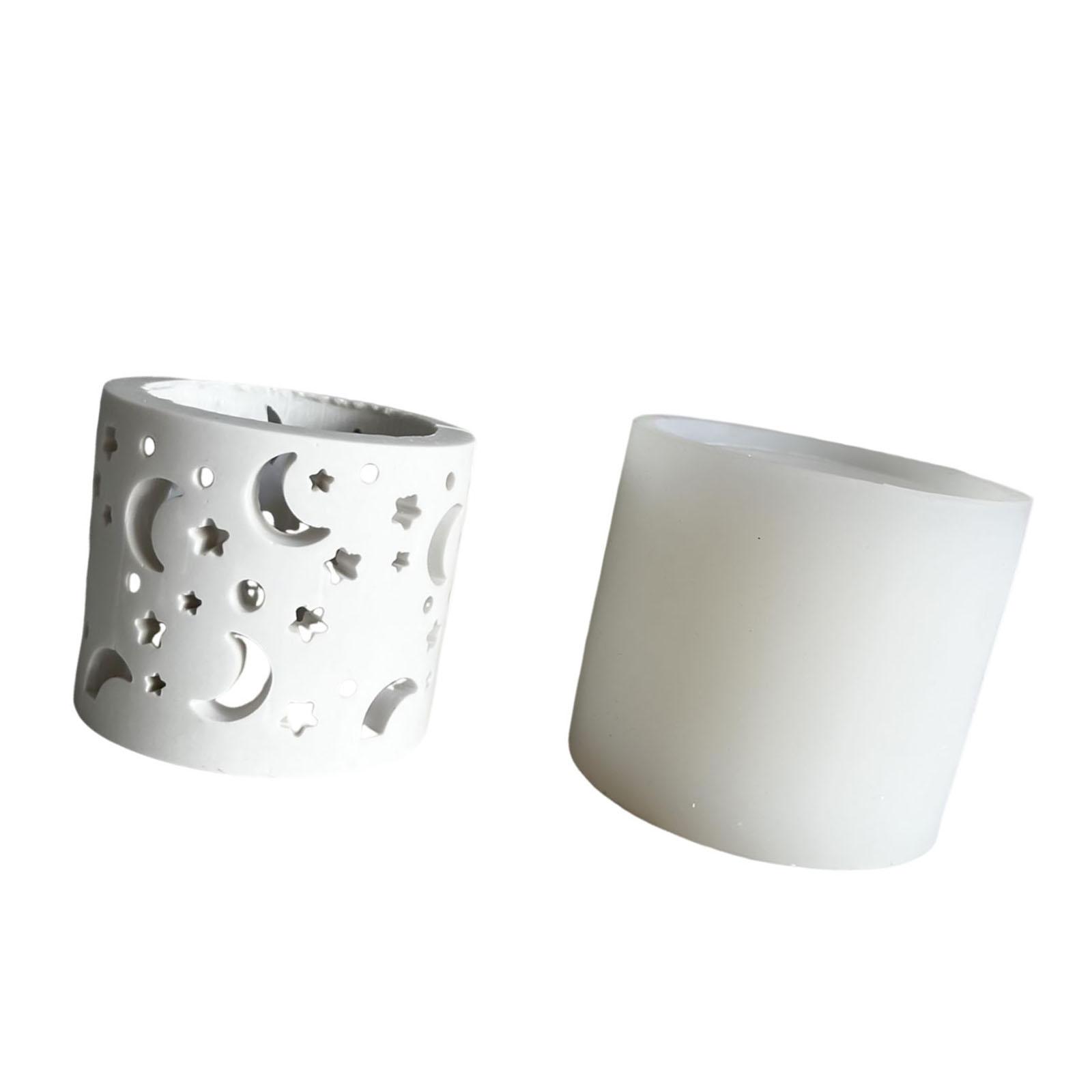 

Multiple Size Moon Star Sturdy Silicone Model Set Portable Accessory for Craft Supplies Candle Making Plaster Crafting T1