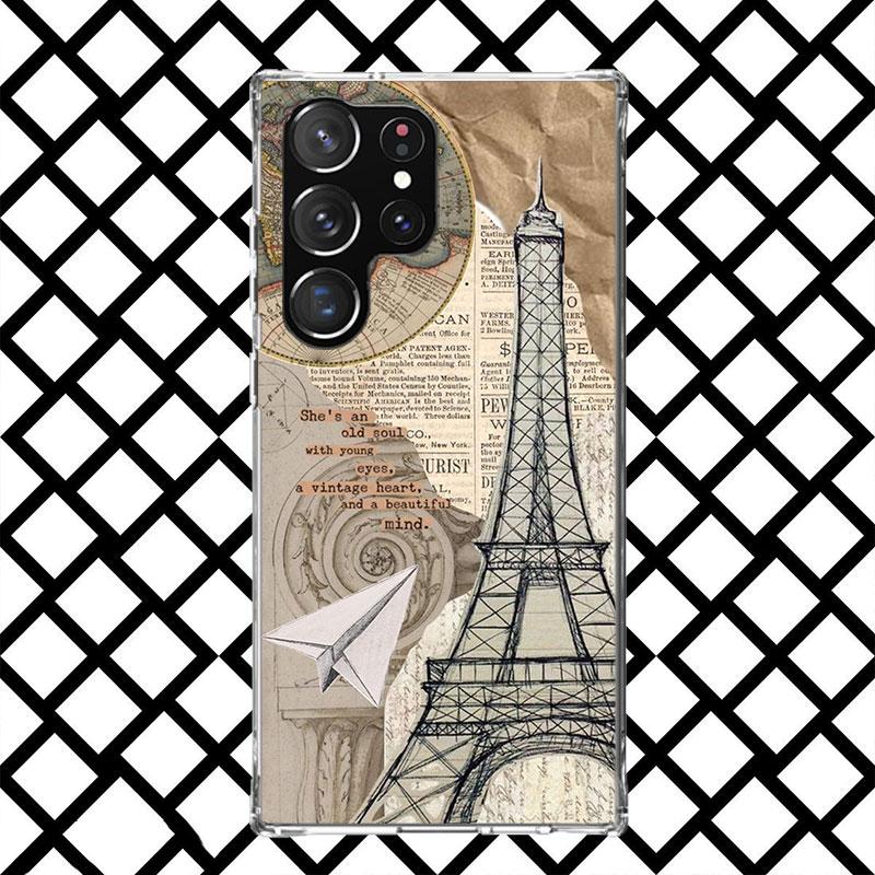 World Map Travel Plans Phone Case for Samsung Galaxy S26 S25 Edge S24 S23 Ultra S22 Plus S21 FE S20 + Soft Cover Print Fundas Ga