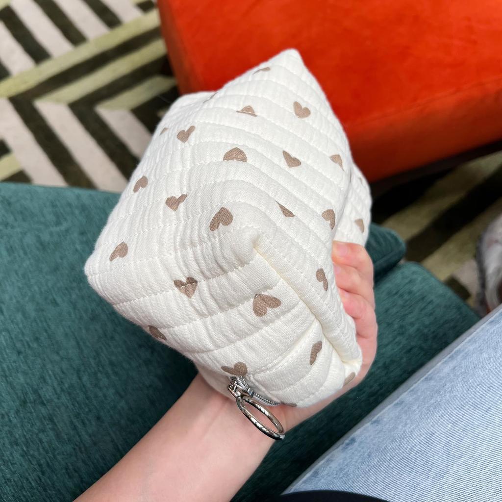 miucatch 3D Storage Makeup Cosmetic Zippered Storage Toiletry Inner Cute Heart Travel Cosmetics Gift for Women Pouch, Pouch, Pouch, Pouch, Pouch, Bag,