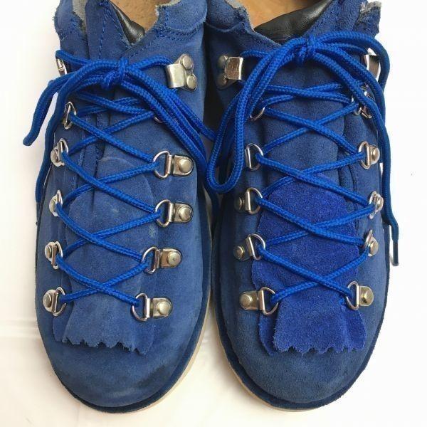 Danner Mountain Ridge Low Blue Size 8 Made in USA D-4007 Hiking Boots Shoes(USED)