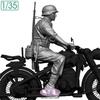 Solmodel WWII German KS750 Crew 1 Motorcycle Soldier 3D Printer Kit MM881 1/35 (for Solmodel) (People)