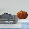 Elegant Rectangular Serving Tray Table with Pumpkin Pillow Accents for Home Hotel Bar Decor Perfect