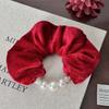 Velvet Bead Big Intestine Hair Band, High-end Style Braid for Long Hair, Elegant Hair Tie