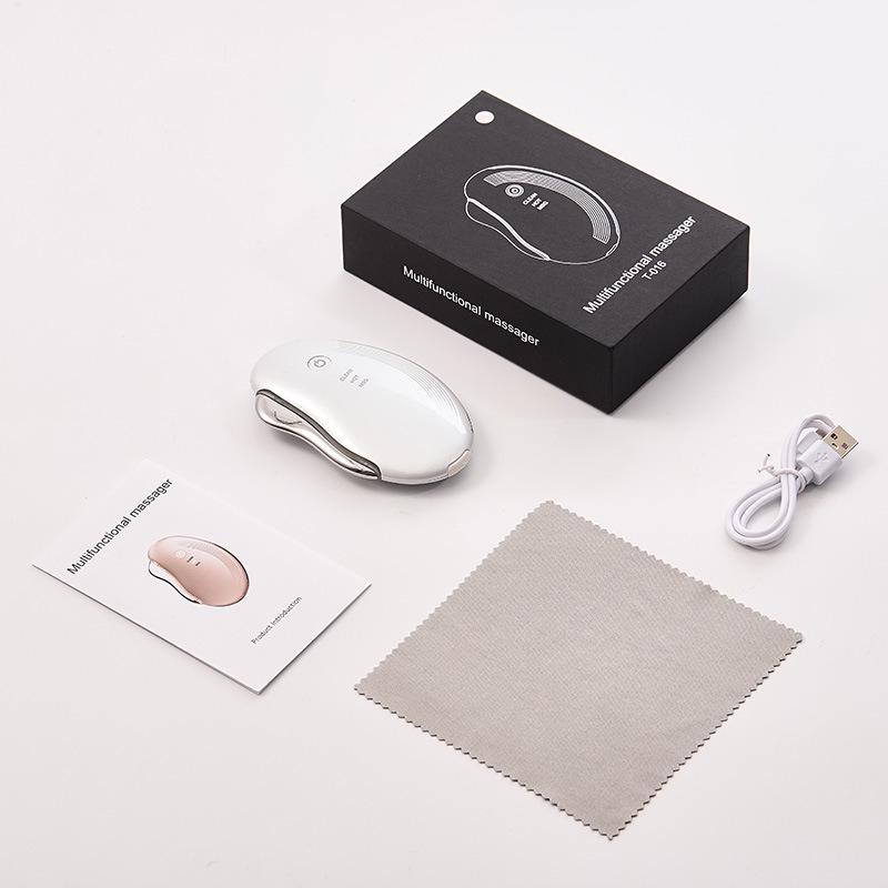 Electric Gua Sha Facial Massager: Microcurrent, Vibration, Heating for Lifting & Firming