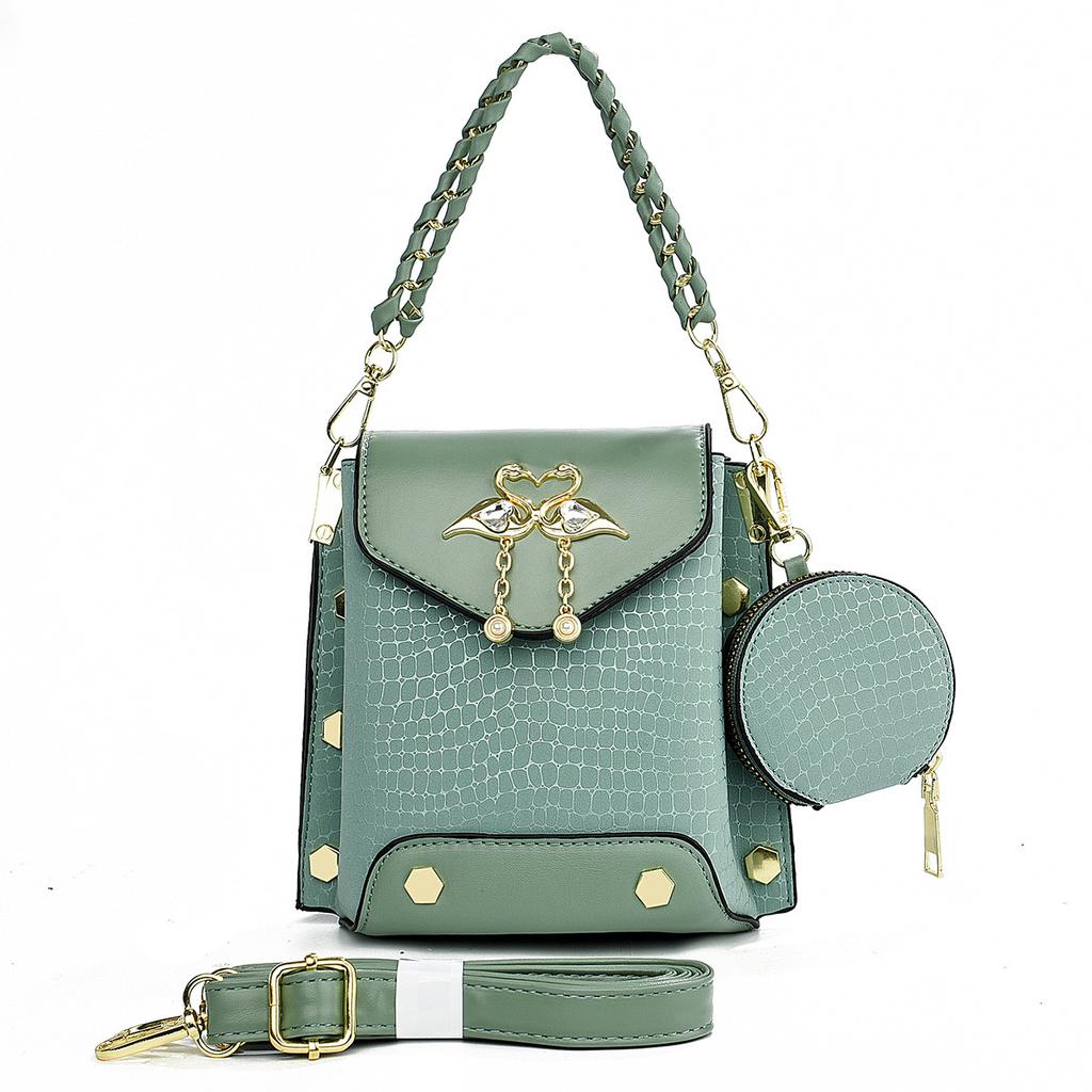 Versatile small square bag fashionable exquisite handbag new temperament atmospheric shoulder messenger bag