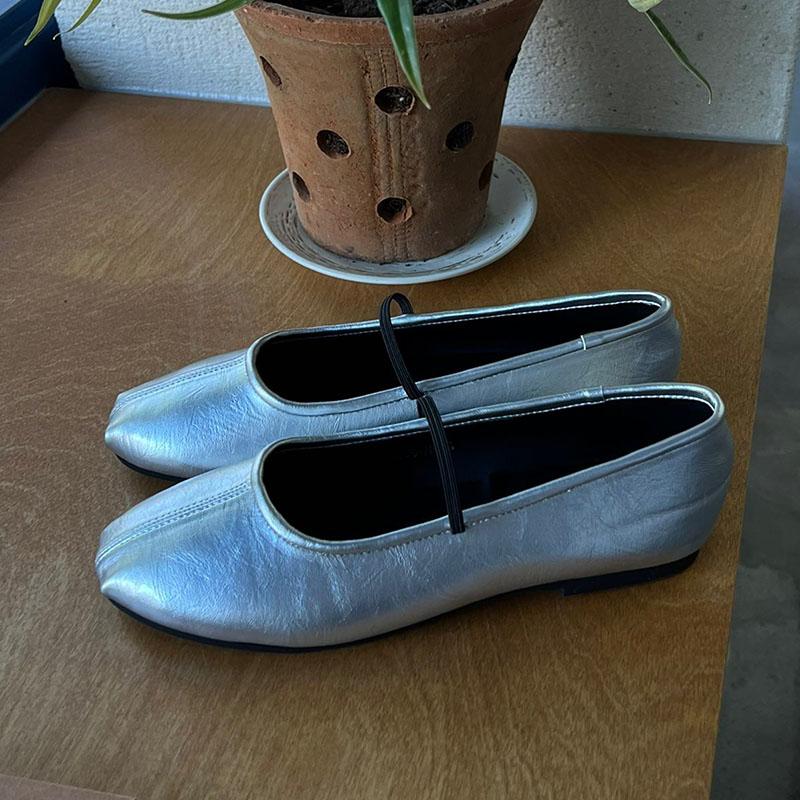 Fashion Female Shallow Comfortable Ballet Flats Shoes For Ladies 2025 New Casual Fashion Elastic Band Women Mary Janes Flats Shoes