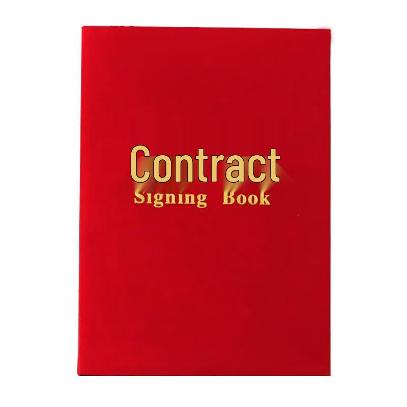Yingxiang Sheng A4 Flannel Signature Contract Folder