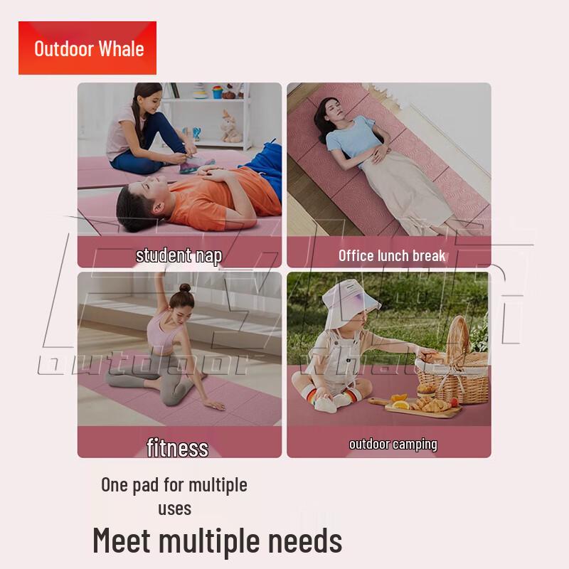 Outdoor Whale Foldable Anti-slip Yoga Mat