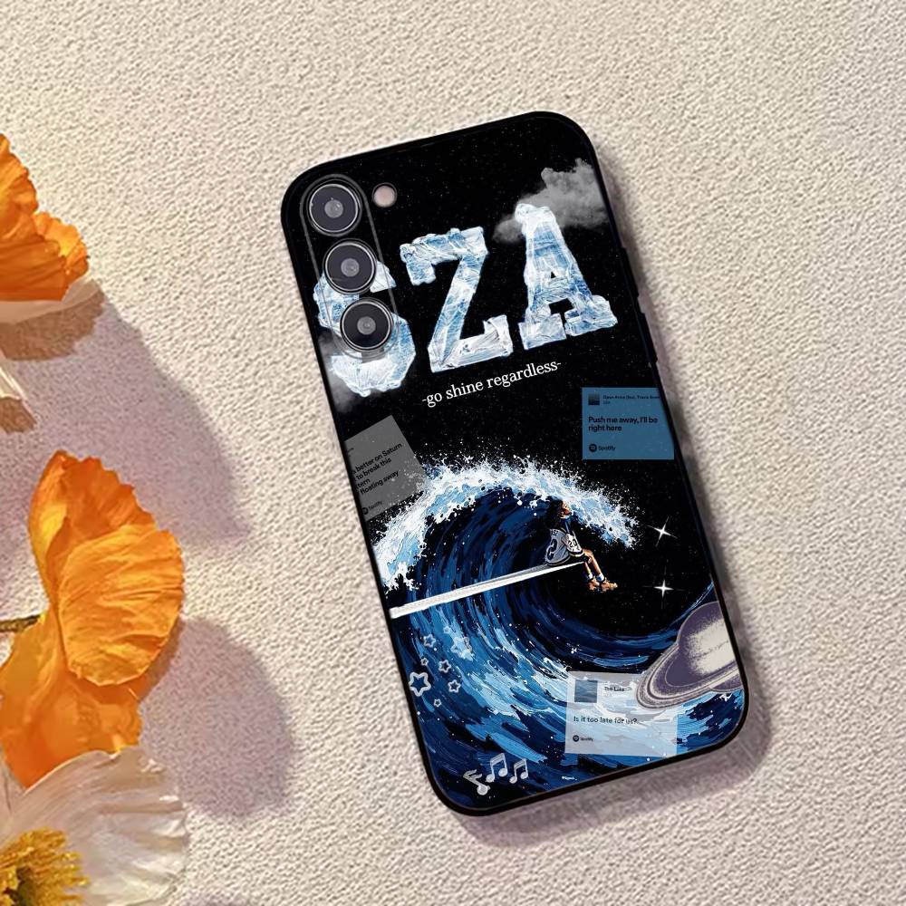 Fashion Singer For S-SZA Phone Case Black Silicone Soft For Samsung Galaxy A73,A72,A71,A70,A53,A52,A51