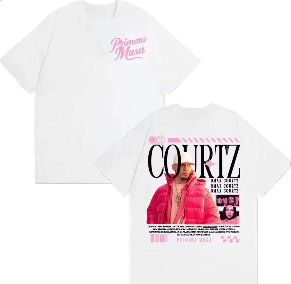 2026 Rapper Omar Courtz Première Muse Tour T-shirt Unisexe Vêtements Unisexe Hip Hop Vintage T-shirt Décontracté Haute Qualité T-shirts Unisexe