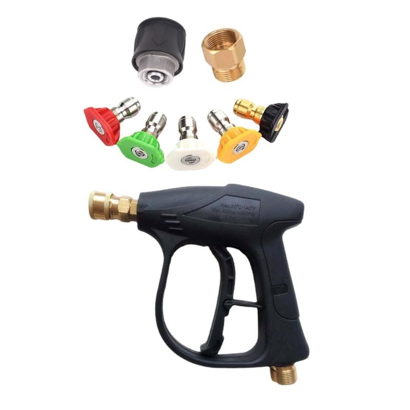4350PSI Pressure Washer 1/4 In Quick Connector with Foam Cannon & Nozzle Tips 1 Liter Power Washer for Car Floor