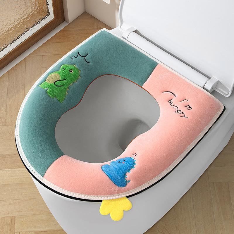 Toilet seat household toilet seat large 8-shaped four-season warm toilet seat