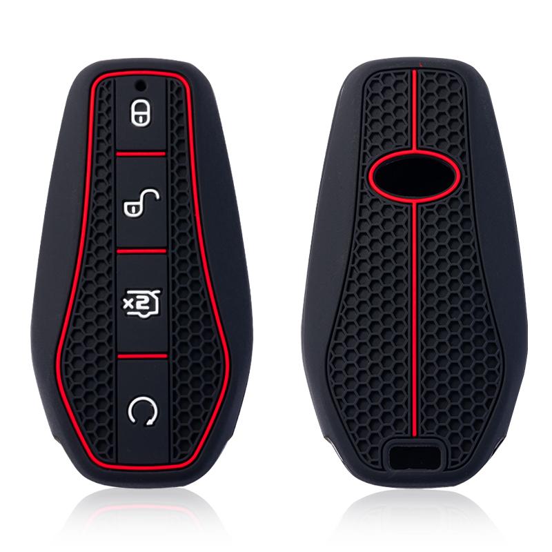 Silicone Holder Chain Key Case Car Key Cover for BYD Atto 3 Han EV Dolphin Song PRO Max Tang DM Yuan Dolphin E2 Qin PLUS