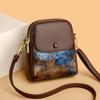 Small Phone Bag Flap Shoulder Bags For Women Soft Leather Printing Color Purse Luxury Designer Ladies Commuting Crossbody Bag