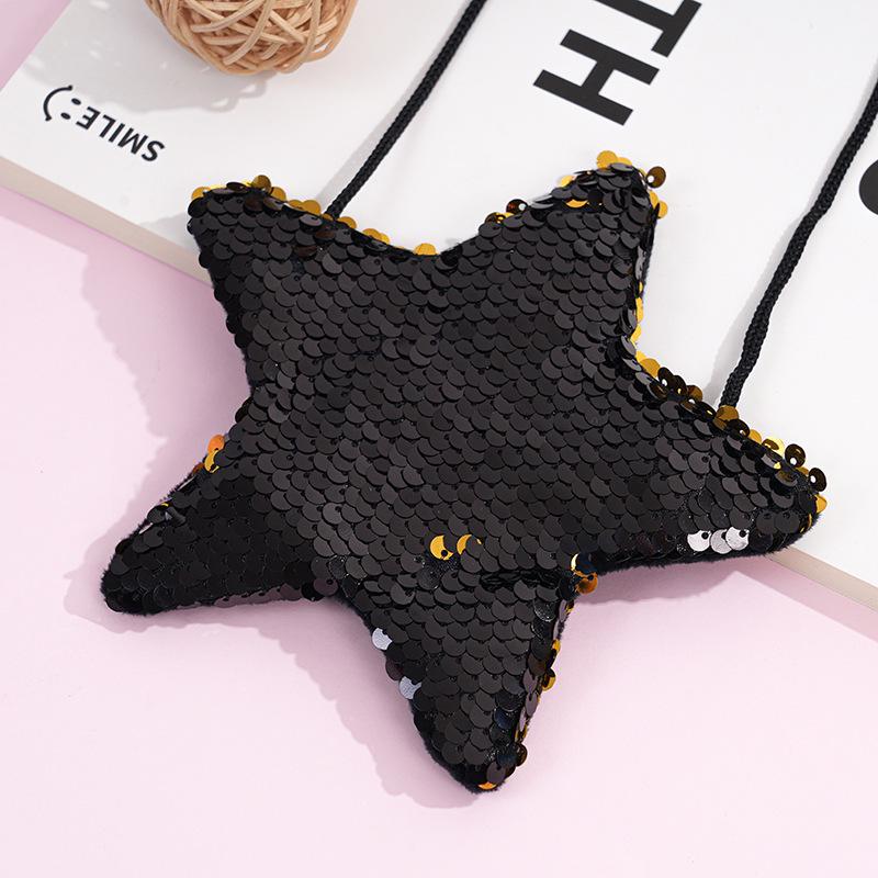 Sequin Star Coin Purse & DIY Korean Style Backpack Crossbody Bag for Students