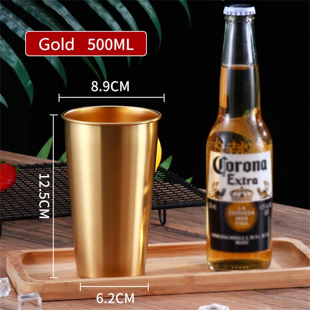260-600ML 304 Stainless Steel Metal Cup Whisky Beer Cups White Wine Coffee Tumbler Travel Camping Mugs Drinking Coffee Tea Mug