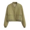 Fashion Women Bomber Jackets for 2026 Spring Antumn Female Long Sleeve Coats Ladies Big Pockets Jackets New Outerwear