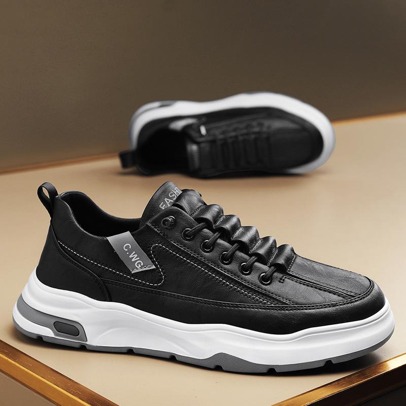 Men's shoes 2025 autumn new casual versatile little white shoes trendy breathable board shoes one pedal student sports trendy shoes