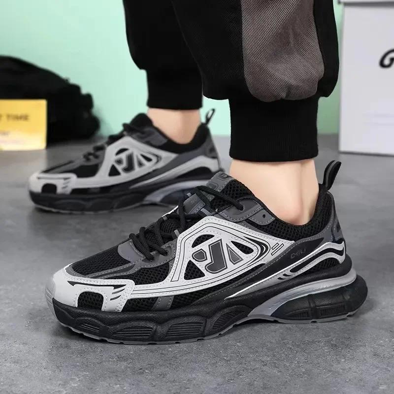 Sommer Pustende Mesh Fritidssko Herre Utendørs Myk Såle Komfort Løpesko Studenter Gåsko herre sneakers