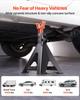 Jack Stands, 6 Ton (13,000 lbs) Capacity, 370-580 mm Adjustable Height, Heavy Duty Steel Jack Auto Stands with Double Locking, for Lifting RV, Small