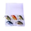 5-teiliges verpacktes Rock-Köder-Set 2,7CM-1,5G Kunstköder - Kleiner fetter simulierter Fisch
