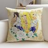The RRose of VersaillesS Cushion Cover Breathable and skinfriendly linen pillowcase square removable and washable cushion