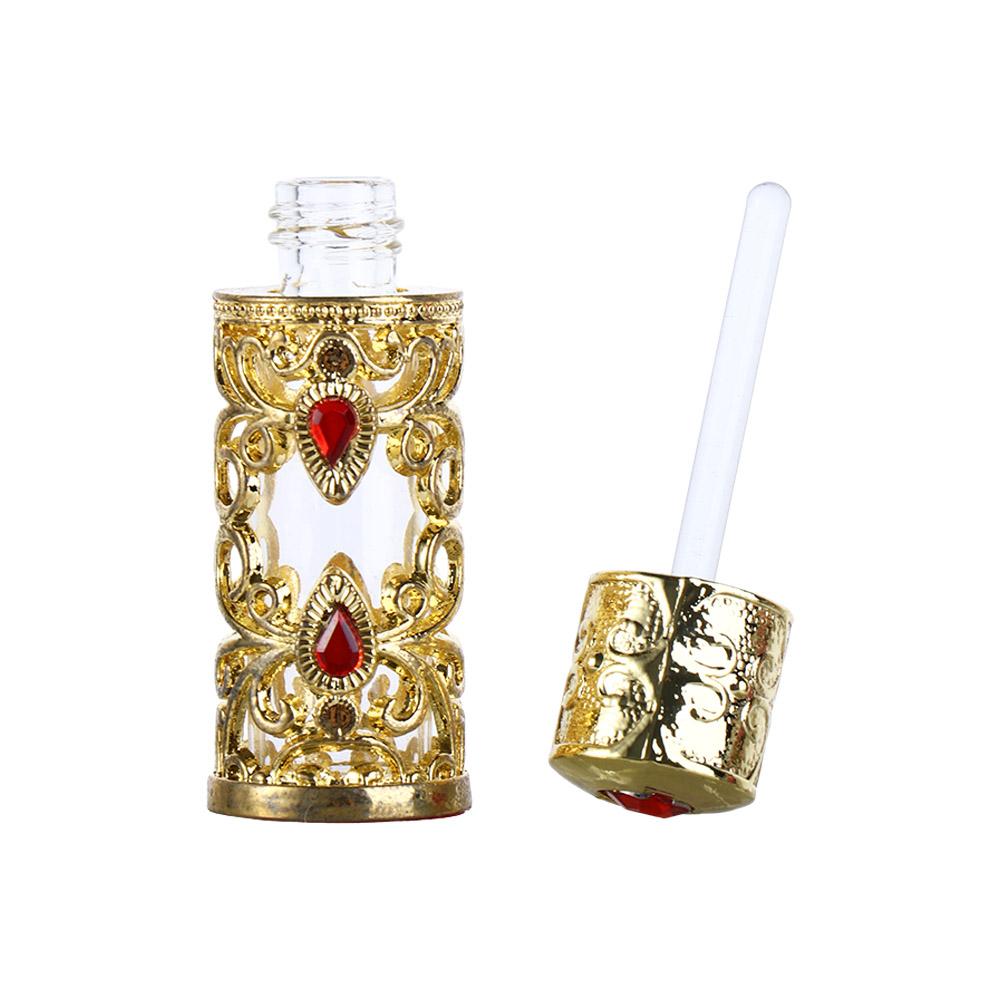 Style Antiqued Metal Cosmetic Container Perfume Bottles Essential Oil Bottles Refillable Bottles