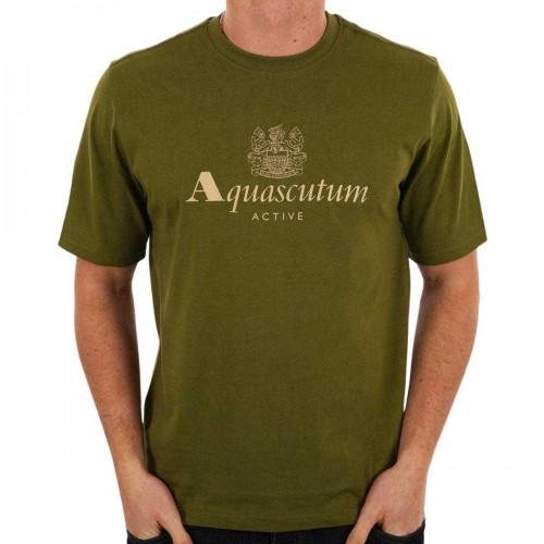 Aquascutum Mens Active Big Logo T-Shirt