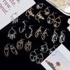 Exaggerated European & American Face Stud Earrings: Fashionable, Versatile, Cold Style Design