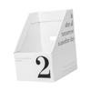 Vertical File Folder Bin Paper Number Marking Slim Desk Storage Organizer for Books Notebooks