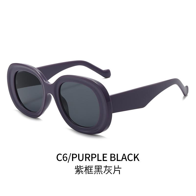 Vintage Oval Sunglasses for Women & Men Trendy Orange Shades Fashionable Look Summer Street Style