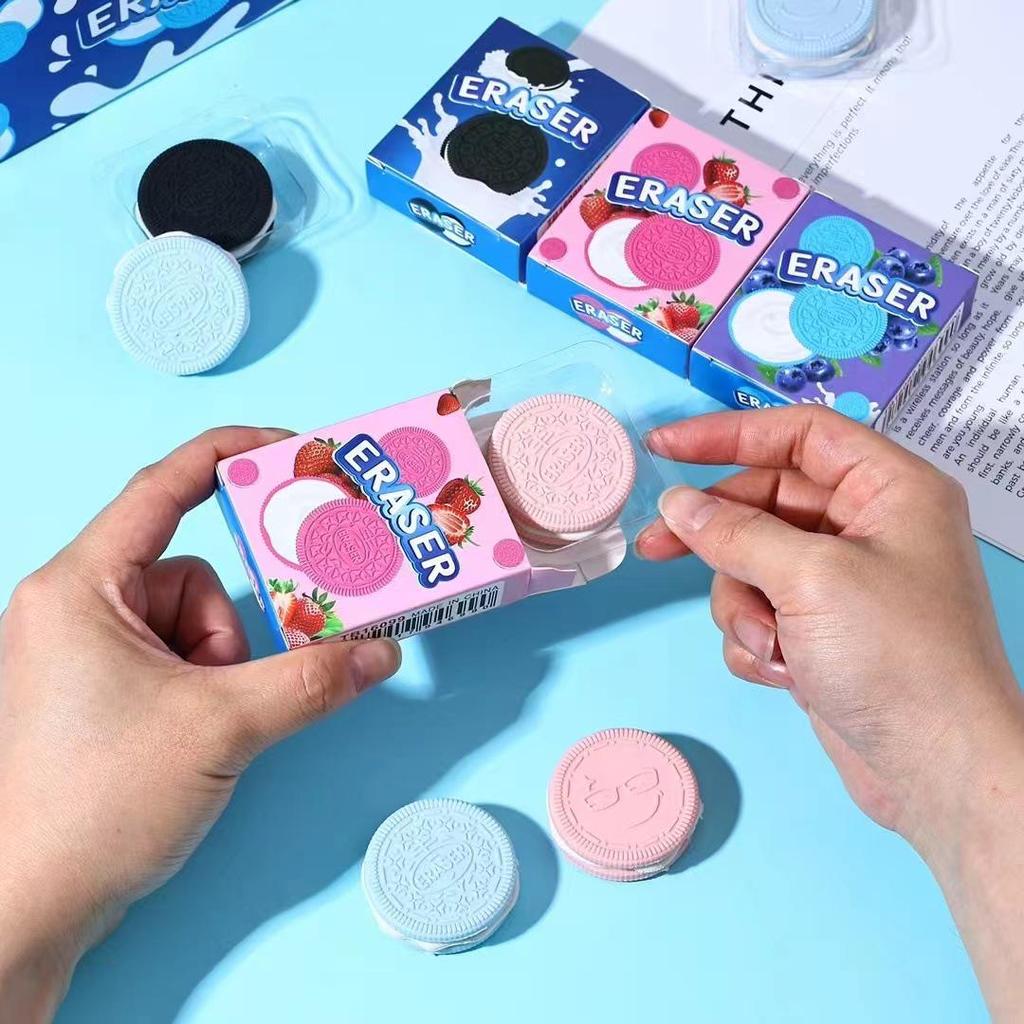 Cookie-Shaped Fun Eraser: Cross Stationery's Edible-Looking Toy for Students